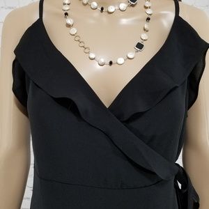 Express Black Wrap Dress